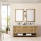 James Martin Vanities Breckenridge 72in Double Vanity, Light Natural Oak w/ 3 CM White Zeus Top 330-V72-LNO-3WZ - alternate 2